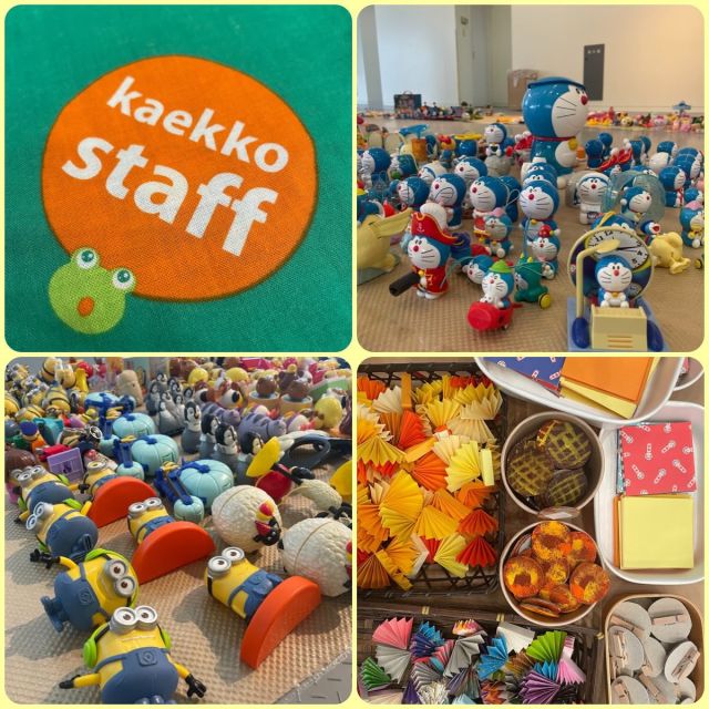 先日、7月6日日曜日に開催された"かえっこ南相馬"。原町高校ボランティアさんの心強いサポートを受け、忙しなくも充実した3時間でした。参加者一人一人のオリジナル向日葵ロゼットが完成。ご参加ありがとうございました、機会があれば、また何処かでお会いしましょう！
#わたしじかん #watashijikan #向日葵ロゼット #ラクバリ #楽しむココロ遊びゴコロ #クラフトワークショップ #かえっこ南相馬